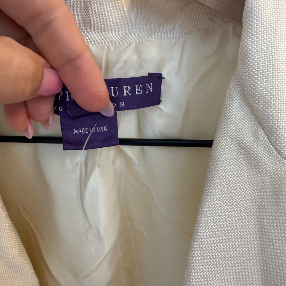 Ralph Lauren Collection vest Jacket Ecru, Viscose silk - Picture 3 of 5